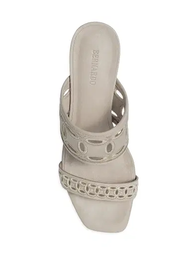 Bernardo Women's Gemma Heeled Mule Sandals - Clay | Thumbnail 3