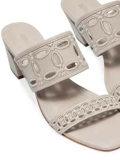Bernardo Women's Gemma Heeled Mule Sandals - Clay | Thumbnail 5