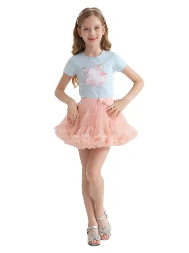 Mimi Tutu Little Girl's & Girl's Bow Tulle Skirt - Blush Pink - Size 9 | Thumbnail 3 Mimi Tutu Little Girl's & Girl's Bow Tulle Skirt - Blush Pink - Size 9 | Thumbnail 3