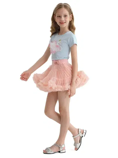 Mimi Tutu Little Girl's & Girl's Bow Tulle Skirt - Blush Pink - Size 9 | Thumbnail 5 Mimi Tutu Little Girl's & Girl's Bow Tulle Skirt - Blush Pink - Size 9 | Thumbnail 5