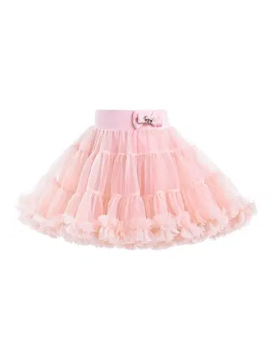 Mimi Tutu Little Girl's & Girl's Bow Tulle Skirt - Blush Pink - Size 9 | Thumbnail 1 Mimi Tutu Little Girl's & Girl's Bow Tulle Skirt - Blush Pink - Size 9 | Thumbnail 1