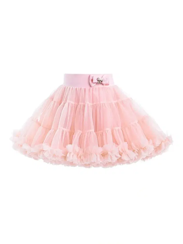 Mimi Tutu Little Girl's & Girl's Bow Tulle Skirt - Blush Pink