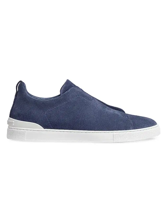 Men's Suede Triple Stitch Sneakers - Utility Blue