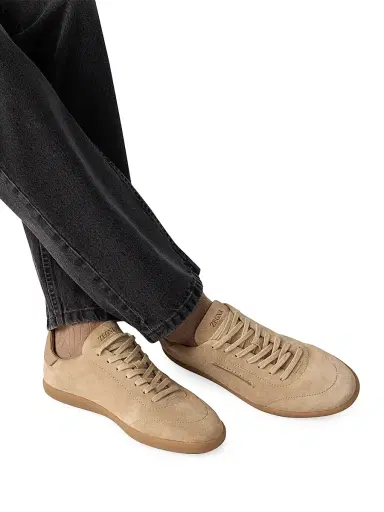 Zegna Men's 232 Suede Sneakers | Thumbnail 6 Zegna Men's 232 Suede Sneakers | Thumbnail 6