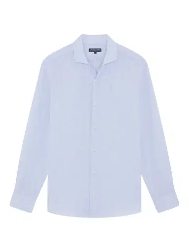Frescobol Carioca Men's Antonio Linen Button-Front Shirt | Thumbnail 1