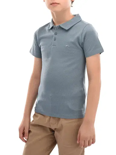 Moustache Little Boy's & Boy's Solid Polo Shirt - Blue - Size 12 | Thumbnail 3 Moustache Little Boy's & Boy's Solid Polo Shirt - Blue - Size 12 | Thumbnail 3