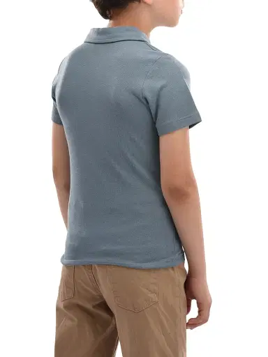Moustache Little Boy's & Boy's Solid Polo Shirt - Blue - Size 12 | Thumbnail 4 Moustache Little Boy's & Boy's Solid Polo Shirt - Blue - Size 12 | Thumbnail 4