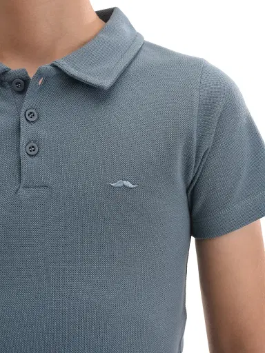 Moustache Little Boy's & Boy's Solid Polo Shirt - Blue - Size 12 | Thumbnail 5 Moustache Little Boy's & Boy's Solid Polo Shirt - Blue - Size 12 | Thumbnail 5