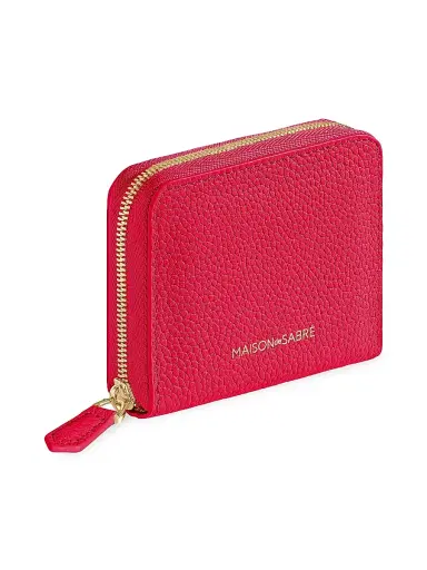 MAISON de SABRÉ Women's Leather Zipped Wallet - Shibuya Fuchsia | Thumbnail 3 MAISON de SABRÉ Women's Leather Zipped Wallet - Shibuya Fuchsia | Thumbnail 3