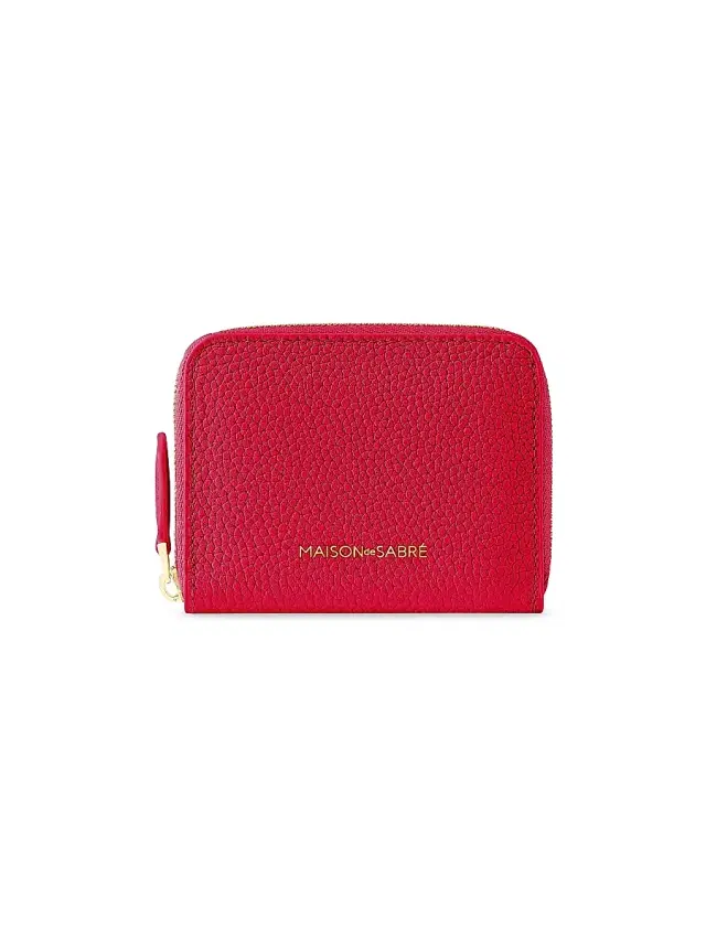 Maison de Sabre Women's  Leather Zipped Wallet - Shibuya Fuchsia