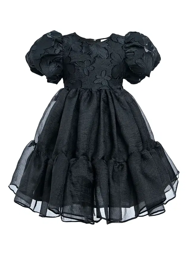 Tulleen Little Girl's & Girl's Winona Dress - Black