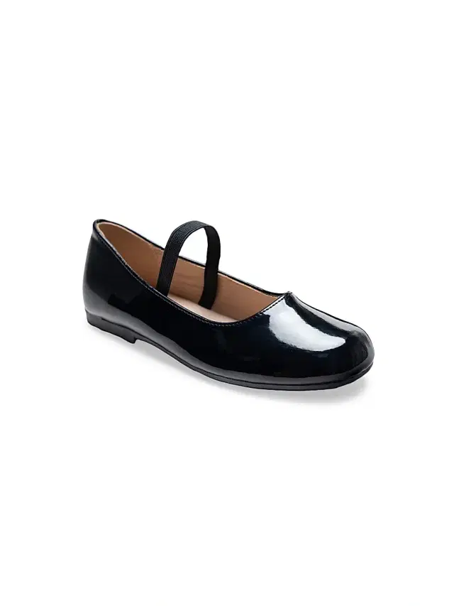 Little Girl's & Girl's Satin Colette Flats - Black 4 (Child)