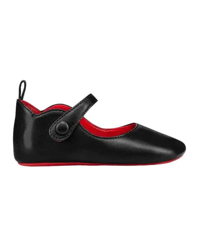 Christian Louboutin Girl 's Love Chick Nappa Leather Ballerina Shoes, Baby