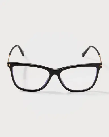Tom Ford Blue Filtering Acetate Cat-Eye Glasses | Thumbnail 3