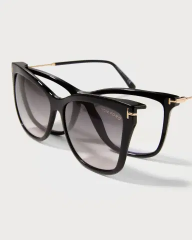 Tom Ford Blue Filtering Acetate Cat-Eye Glasses | Thumbnail 5