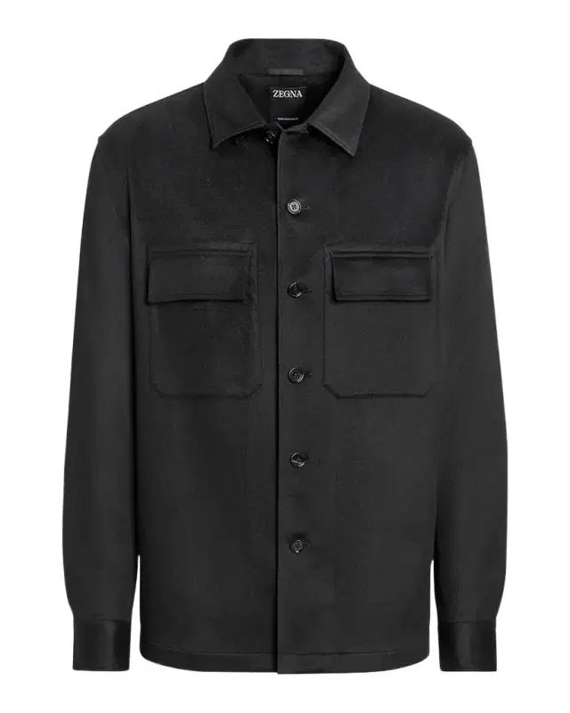 ZEGNA Men 's Cashmere Overshirt