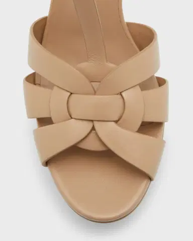 Saint Laurent Tribute Leather T-Strap Platform Sandals | Thumbnail 6 Saint Laurent Tribute Leather T-Strap Platform Sandals | Thumbnail 6