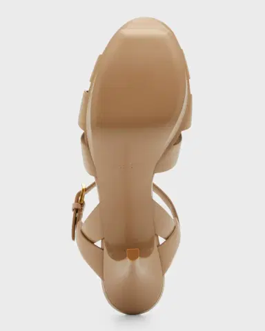 Saint Laurent Tribute Leather T-Strap Platform Sandals | Thumbnail 7 Saint Laurent Tribute Leather T-Strap Platform Sandals | Thumbnail 7