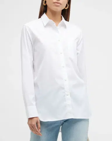 rag & bone Maxine Classic Button-Front Shirt | Thumbnail 4