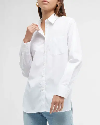 rag & bone Maxine Classic Button-Front Shirt | Thumbnail 7