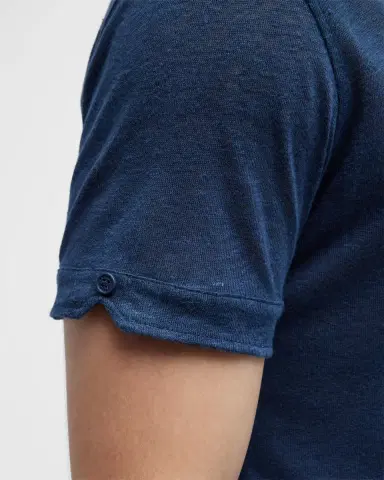 Orlebar Brown Men's Sebastian Linen Polo Shirt | Thumbnail 5