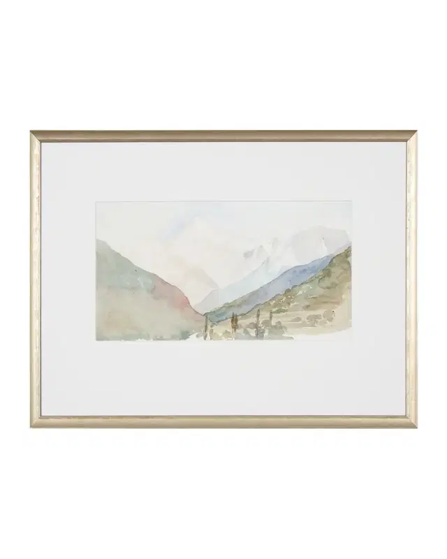 Shadow Catchers "Mountain Valley I" Framed Giclee on Paper