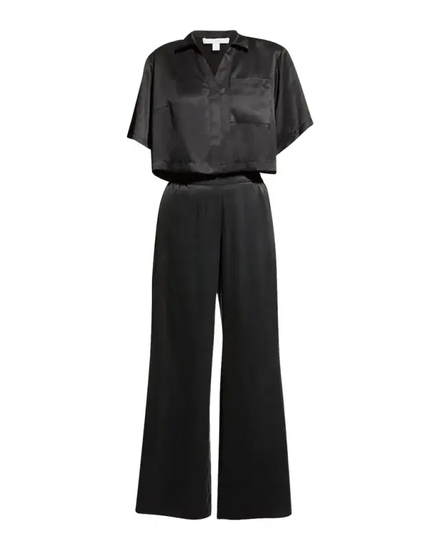 Lunya Washable Silk High-Rise Pant Set