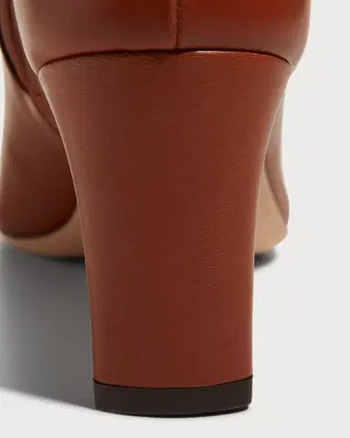 Staud Wally Leather Square-Toe Ankle Booties | Thumbnail 4