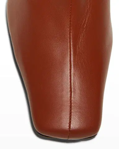 Staud Wally Leather Square-Toe Ankle Booties | Thumbnail 5