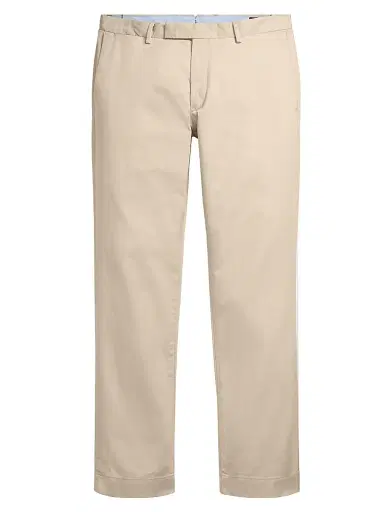 Polo Ralph Lauren Men's Stretch Straight-Fit Chino Pants - Khaki | Thumbnail 1 Polo Ralph Lauren Men's Stretch Straight-Fit Chino Pants - Khaki | Thumbnail 1