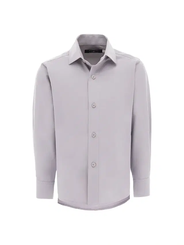 Moustache Little Boy's & Boy's Dress Shirt - Purple