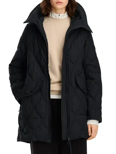 Canada Goose Women's Alessia Quilted Oversized Coat - Black Noir - Size XS | Thumbnail 4 Canada Goose Women's Alessia Quilted Oversized Coat - Black Noir - Size XS | Thumbnail 4