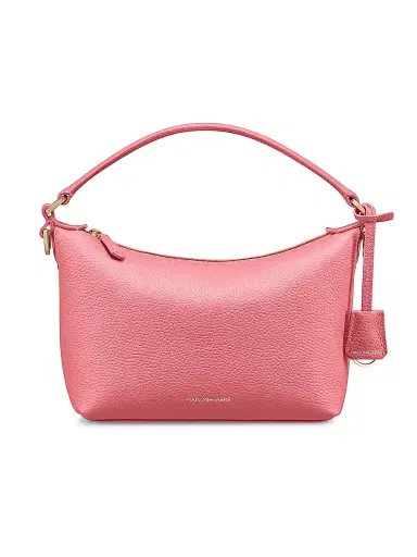 MAISON de SABRÉ Women's Small Leather Soft Hobo Bag - Candy Pink | Thumbnail 1