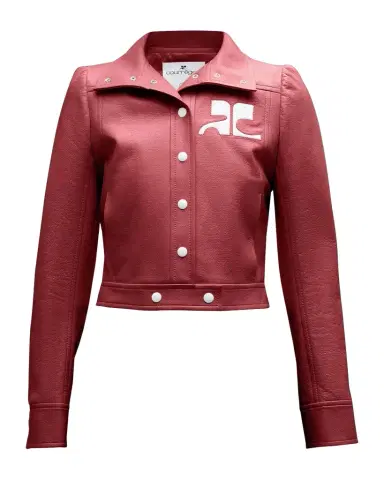 Courrèges Textured Vinyl Crop Jacket | Thumbnail 1 Courrèges Textured Vinyl Crop Jacket | Thumbnail 1