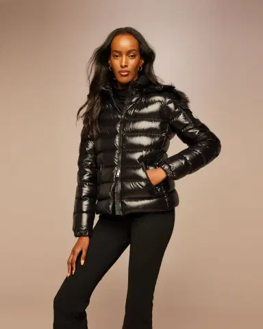 Moncler Badyf Faux Fur-Trimmed Hooded Short Down Jacket | Thumbnail 5