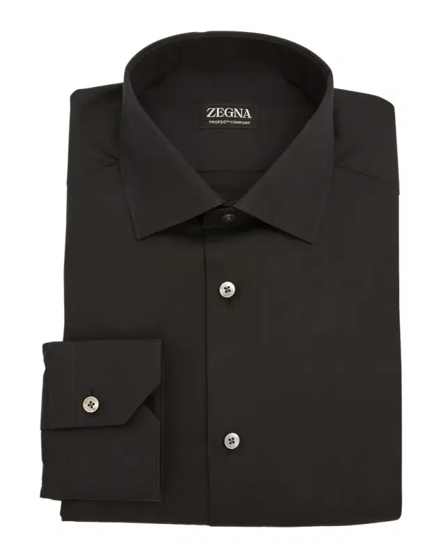 ZEGNA Men 's Trofeo Comfort Cotton Dress Shirt
