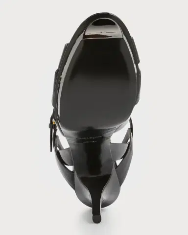 Saint Laurent Tribute Patent T-Strap Platform Sandals | Thumbnail 7 Saint Laurent Tribute Patent T-Strap Platform Sandals | Thumbnail 7