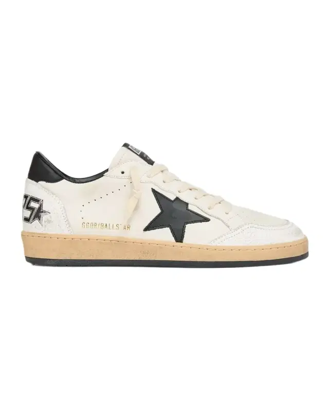 Men 's Ball Star Distressed Leather Low-Top Sneakers