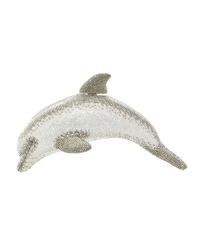 Judith Leiber Couture Dolphin Crystal Minaudiere
