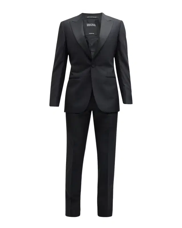 ZEGNA Men 's Sartorial Wool and Silk Tuxedo