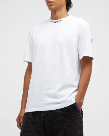 Moncler Men's Logo-Neck T-Shirt | Thumbnail 4