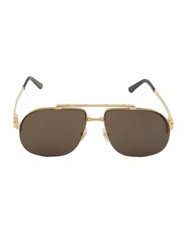 Cartier Men's Metal Double-Bridge Aviator Sunglasses | Thumbnail 1 Cartier Men's Metal Double-Bridge Aviator Sunglasses | Thumbnail 1