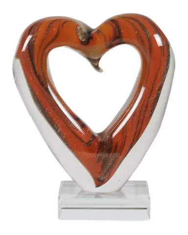 Dale Tiffany Rossa Heart Art Glass Sculpture | Thumbnail 1