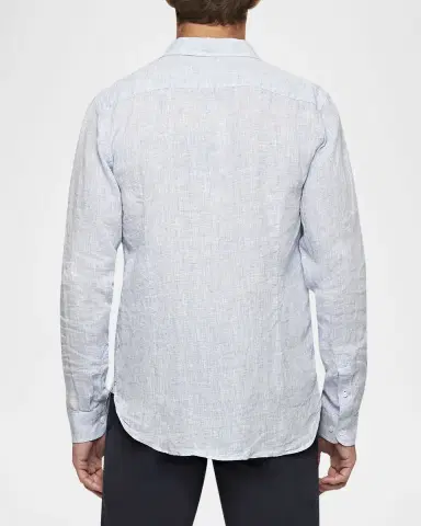 Orlebar Brown Men's Giles Linen Sport Shirt | Thumbnail 3