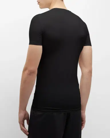 ZEGNA Men's Slim Fit Micromodal Crewneck T-Shirt | Thumbnail 3