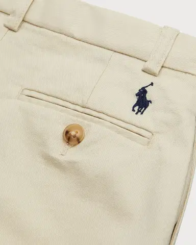 Polo Ralph Lauren Boy 's Logo Embroidered Flat Front Chino Shorts | Thumbnail 3 Polo Ralph Lauren Boy 's Logo Embroidered Flat Front Chino Shorts | Thumbnail 3
