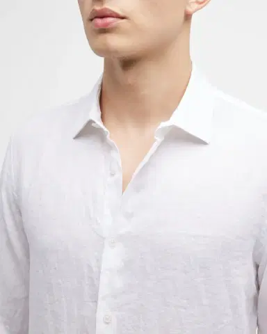 Orlebar Brown Men's Giles Linen Sport Shirt | Thumbnail 5