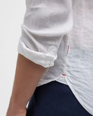 Orlebar Brown Men's Giles Linen Sport Shirt | Thumbnail 7