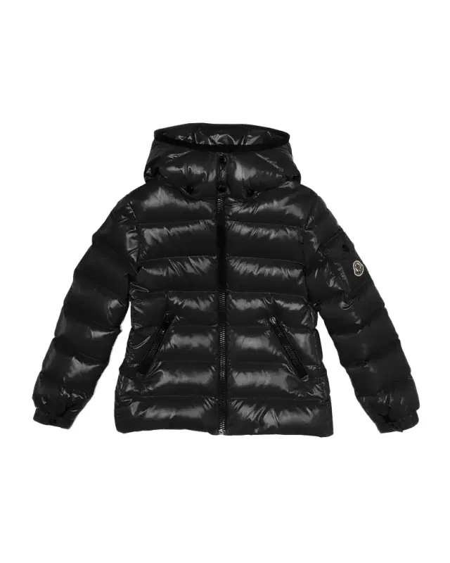 Moncler Girl 's Bady Quilted Logo Jacket