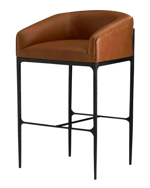 Arteriors Osbourne Leather 32" Bar Stool
